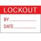 Panduit Warn Label, ft.lock-Out. ft., Rd/wh PLD-68 - alternate 1